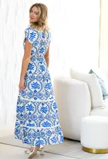 Walker & Wade Trina Dress Tropical Blue
