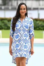 Walker & Wade Day Tripper Dress Tropical Blue