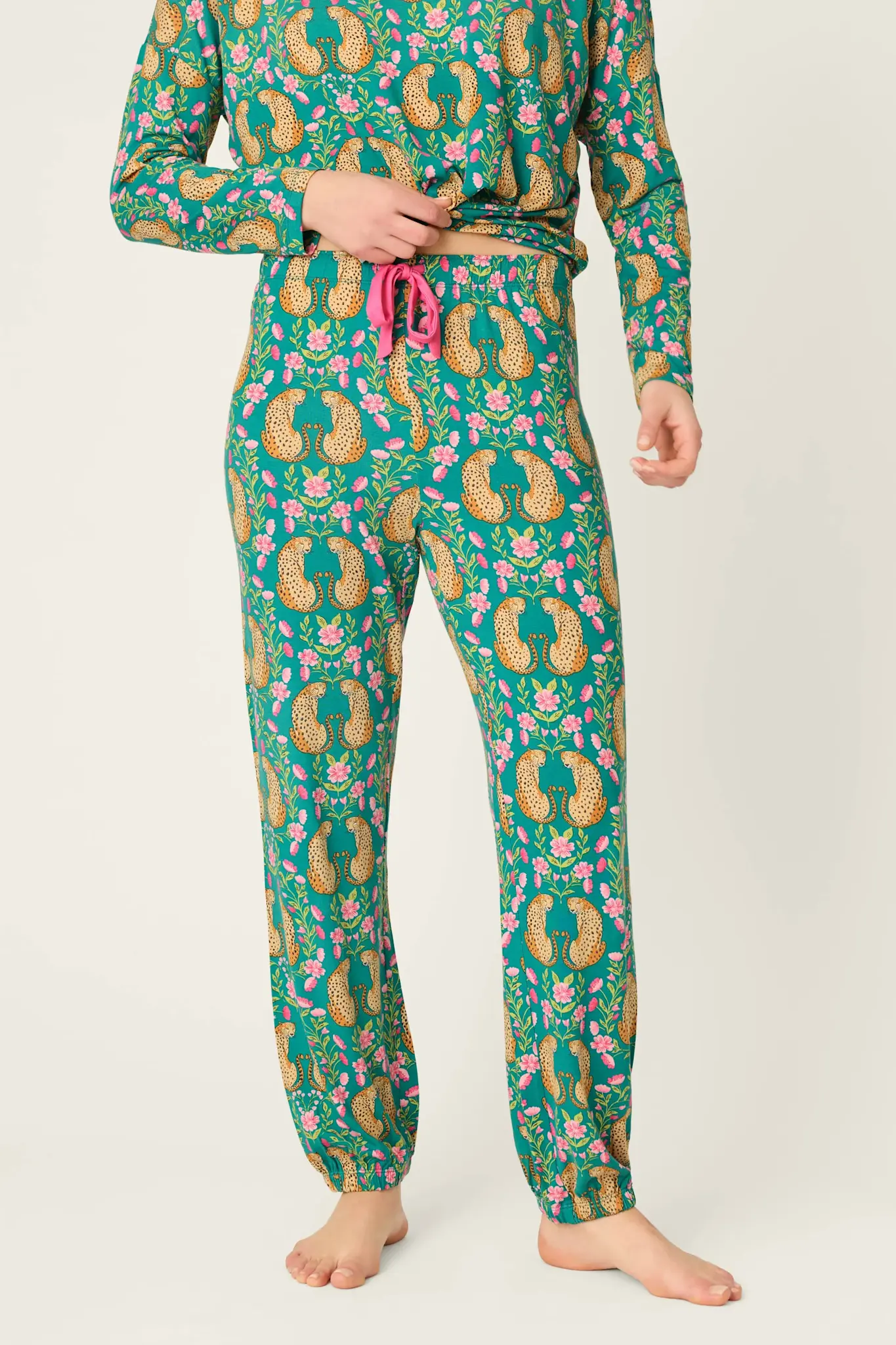 PJ Salvage Cheetah Bonita Dreams Jogger
