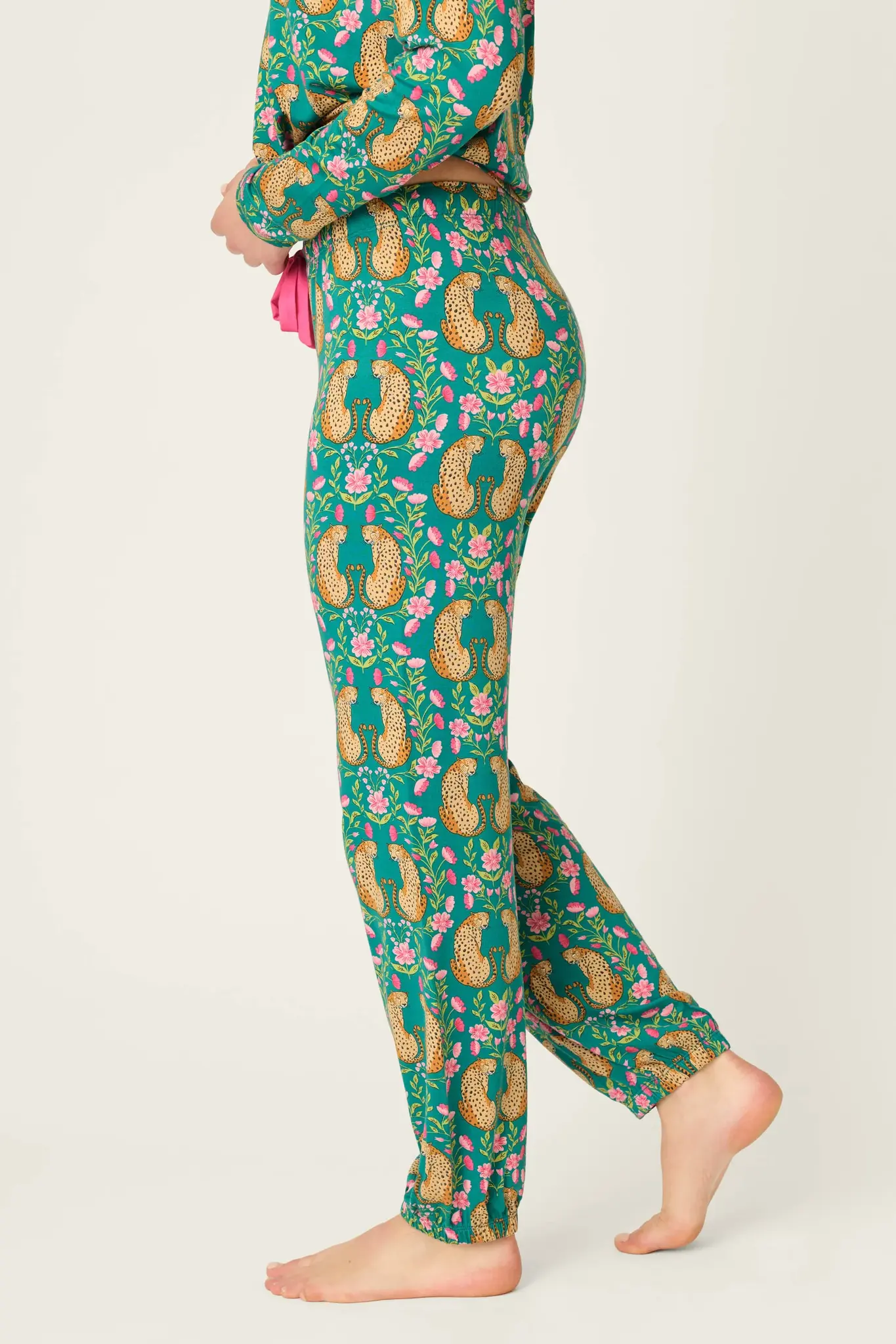PJ Salvage Cheetah Bonita Dreams Jogger