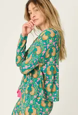 PJ Salvage Cheetah Bonita Dreams Top