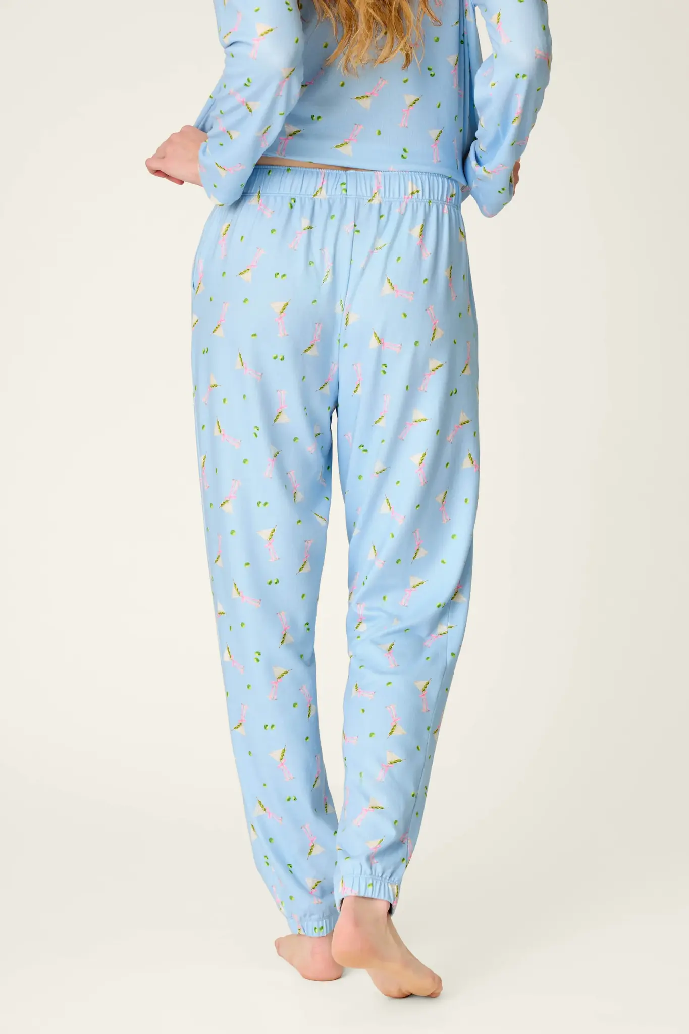 PJ Salvage Olive You Martini Jogger