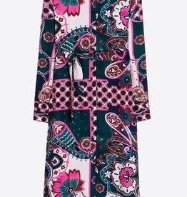 Vilagallo Paisley Belted Dress