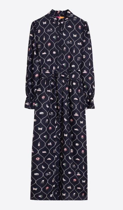 Vilagallo Brassiere Dress Navy