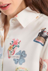 Vilagallo Love Print Top