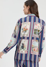 Vilagallo Madrid Stripe Top
