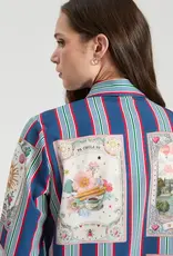 Vilagallo Madrid Stripe Top