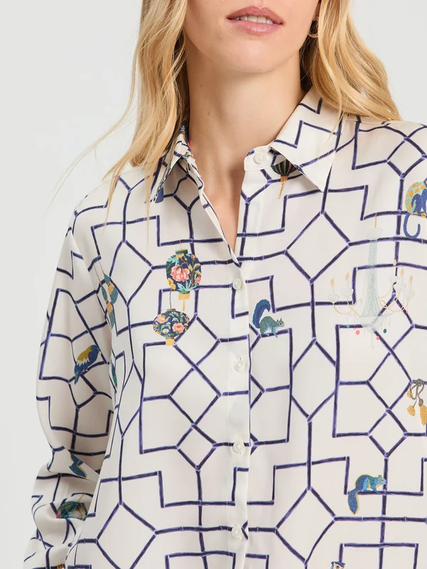 Vilagallo Geo Bamboo Top
