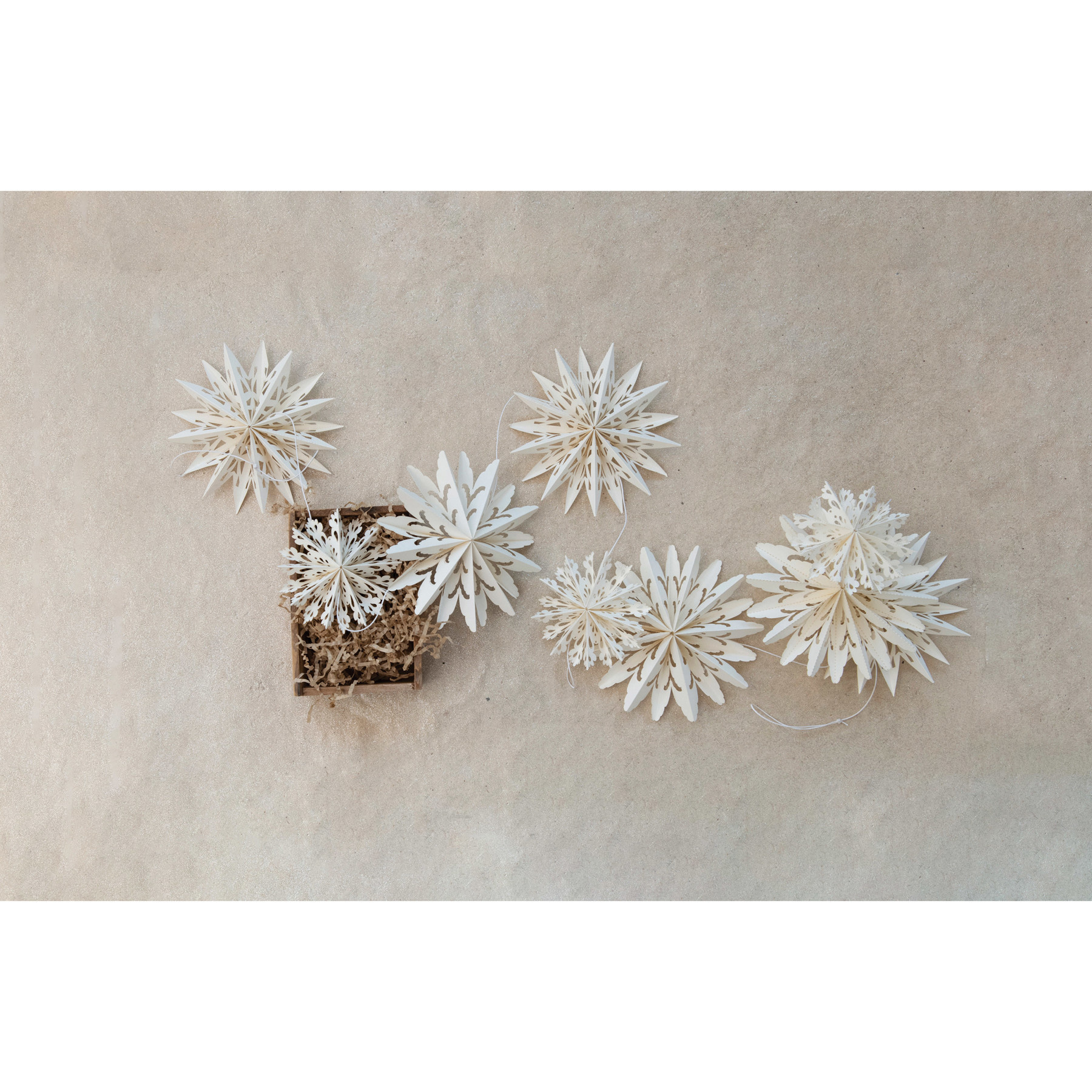 72"L Snowflake Garland