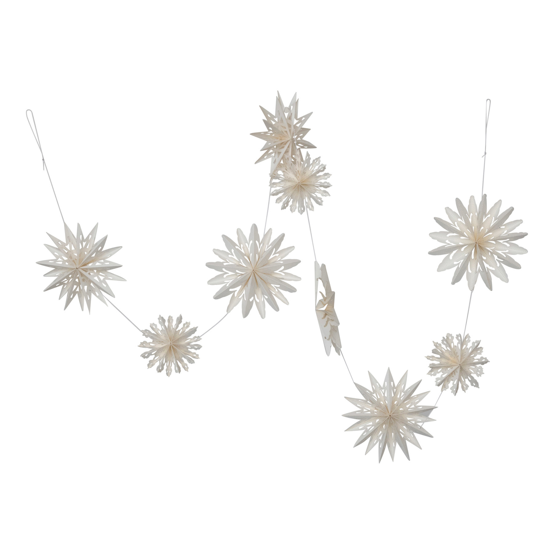 72"L Snowflake Garland