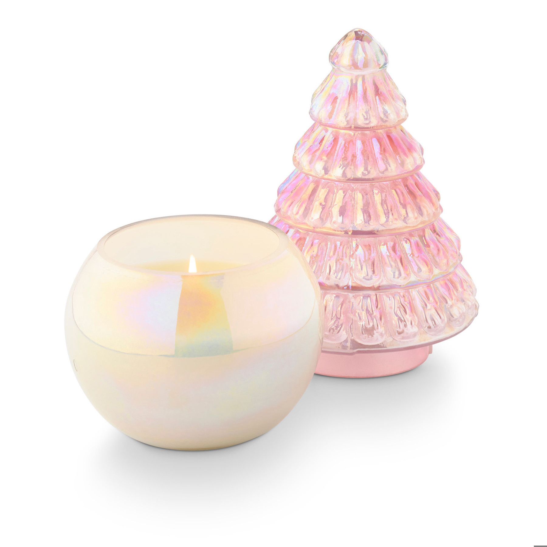 Illume Pink Pine Pearl Tree Candle