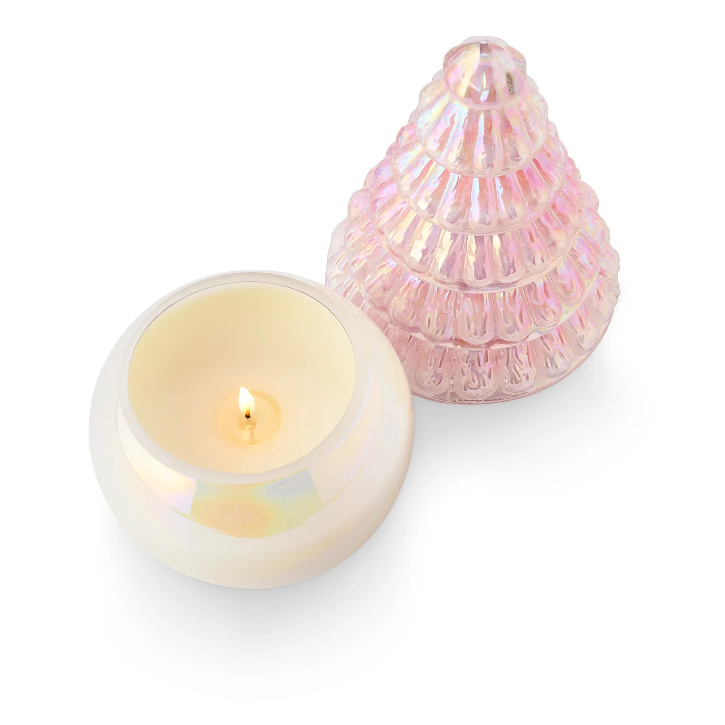Illume Pink Pine Pearl Tree Candle