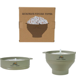 Finch + Fennel 80 oz. Silicone Microwave Popcorn Popper