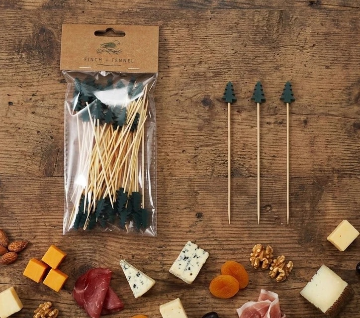 Finch + Fennel Tree Shaped Skewers Set of 50