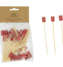 Finch + Fennel Gift Shaped Skewers Set of 50