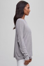 Barefoot Dreams Ultra Lite Scallop Neck Pullover Dove Gray