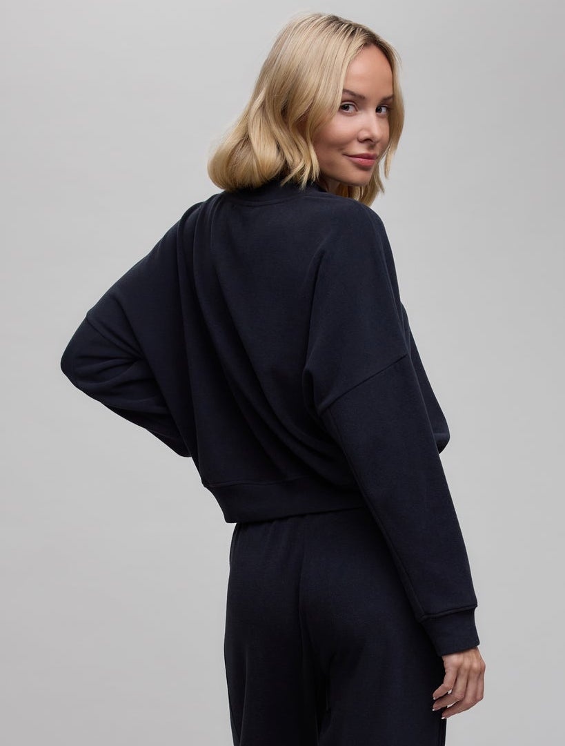 Barefoot Dreams Brushed Fleece Pullover Black
