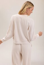Barefoot Dreams Brushed Fleece Pullover Sand Dune