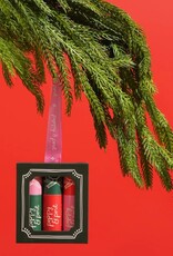 Poppy & Pout Holiday Lip Balm Trio Ornament