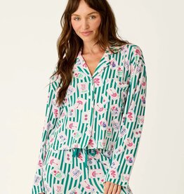 PJ Salvage Mahjong Queen Collar Top