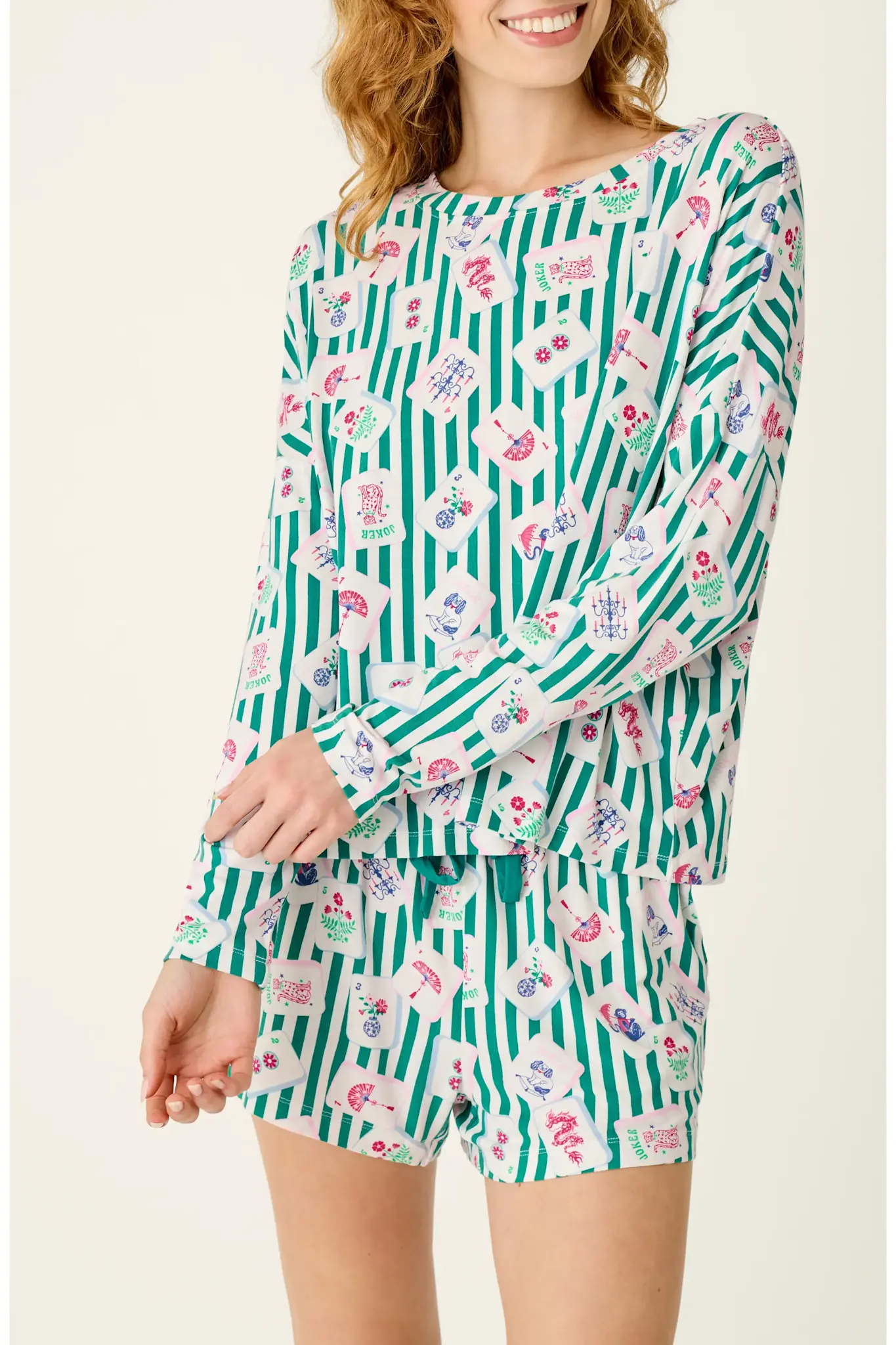 PJ Salvage Mahjong Queen Top