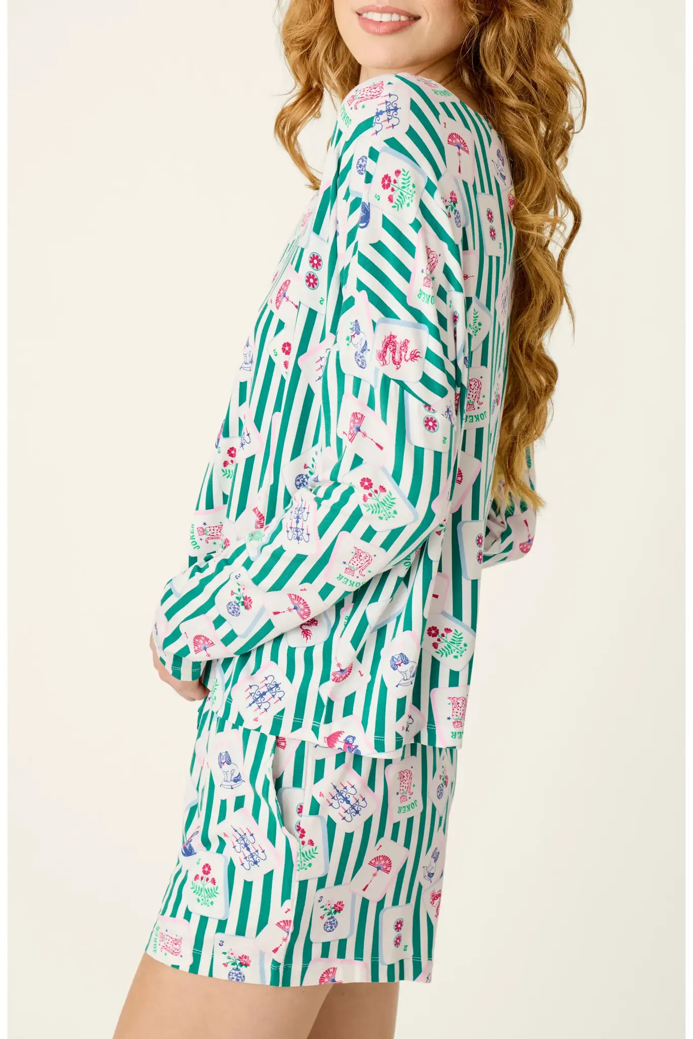 PJ Salvage Mahjong Queen Top