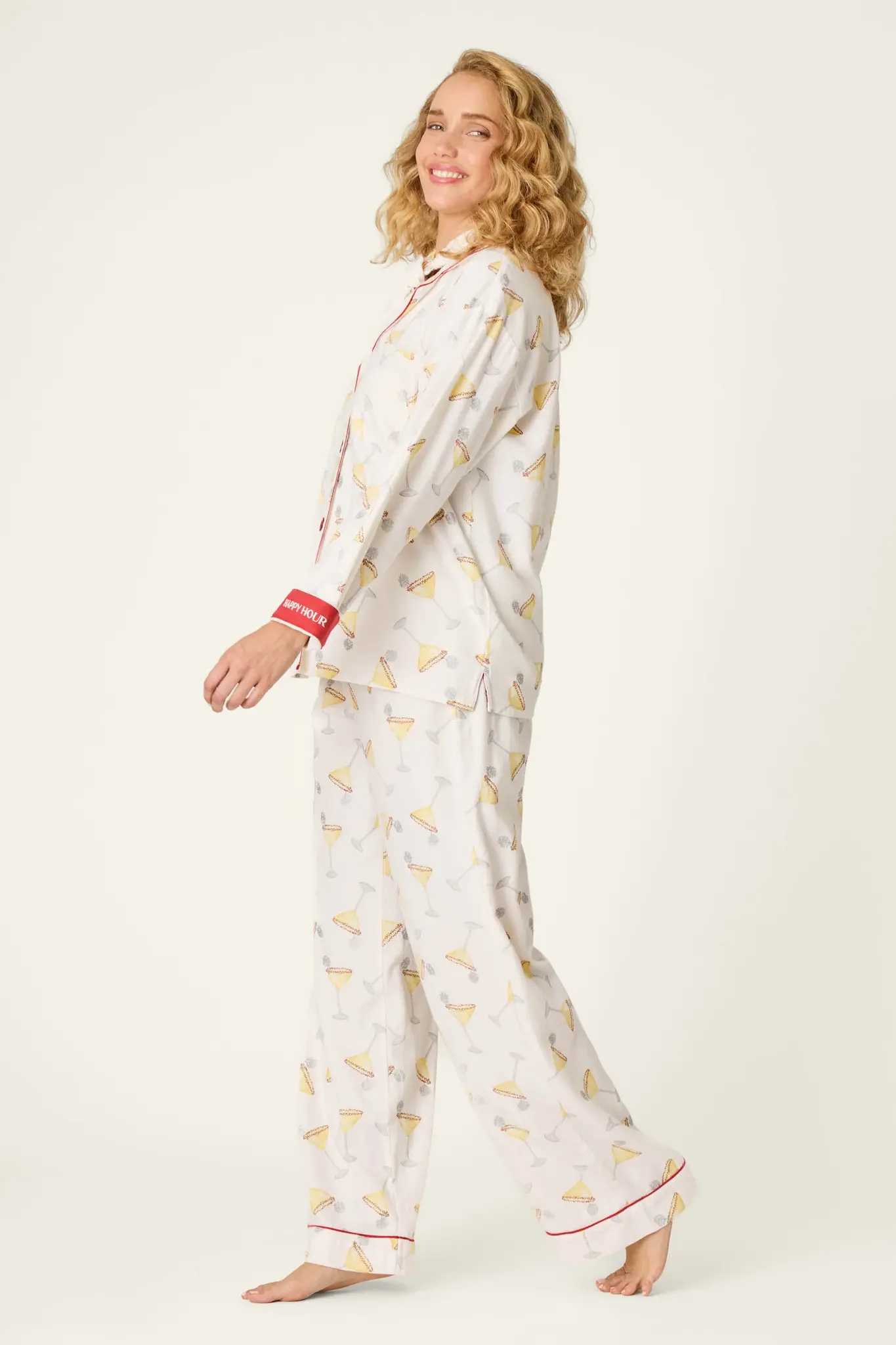 PJ Salvage Happy Hour Cocktail Flannel Set