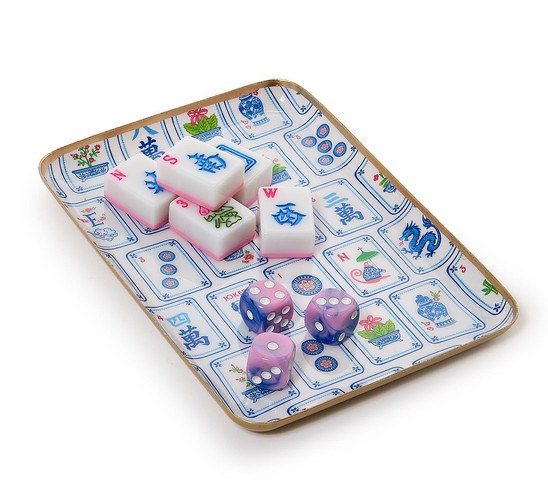 Two's Company Mahjong Trinket Tray Tiles