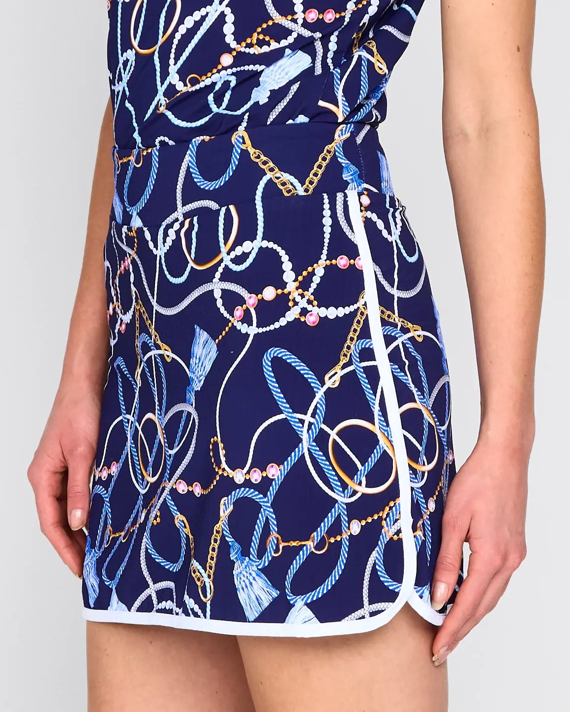 G Lifestyle Skort Navy Belts