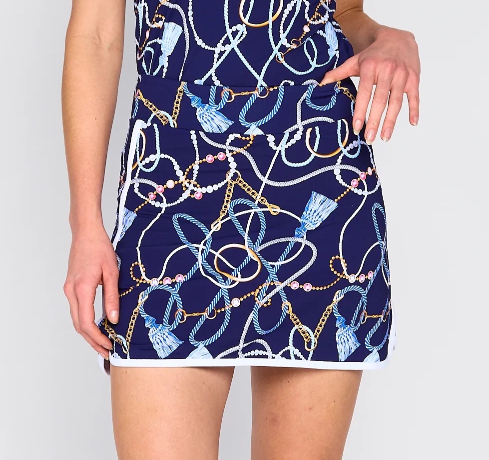 G Lifestyle Skort Navy Belts