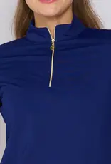 G Lifestyle Zip Top Navy