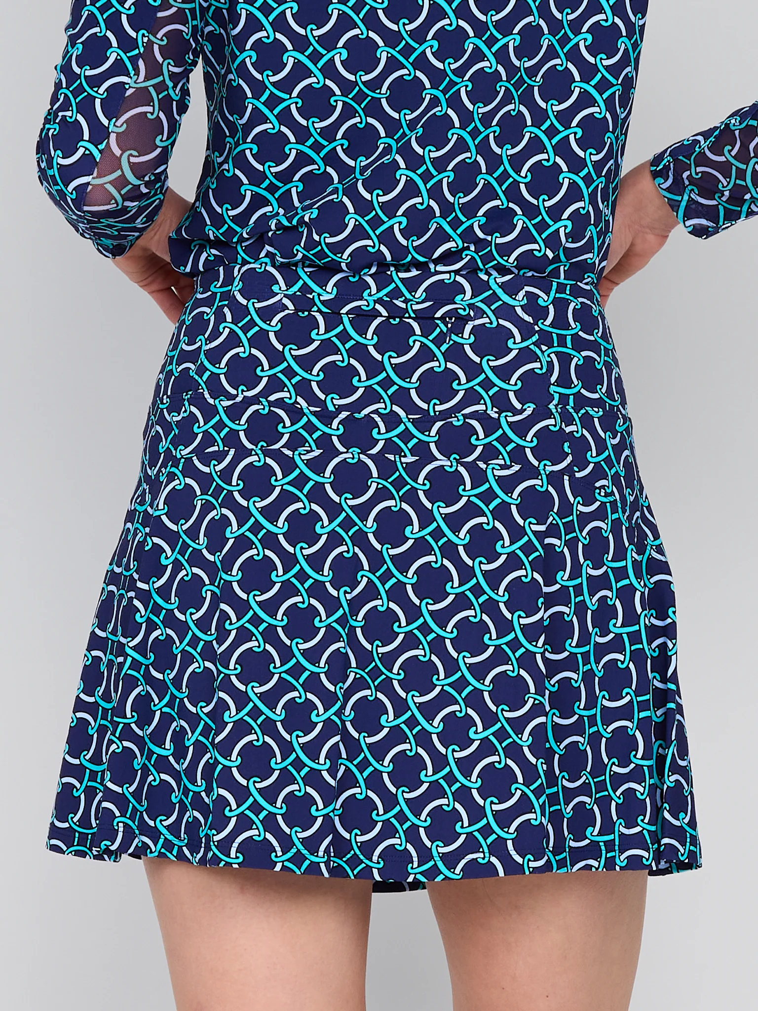 G Lifestyle Skort Navy Rings