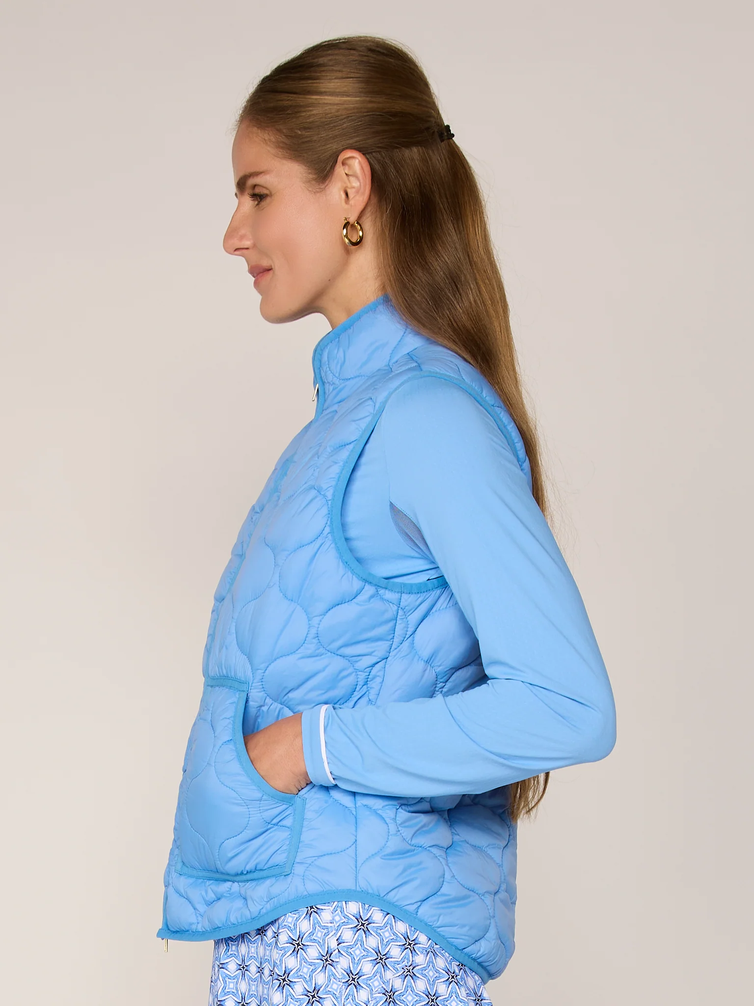 G Lifestyle Padded Vest Bright Peri