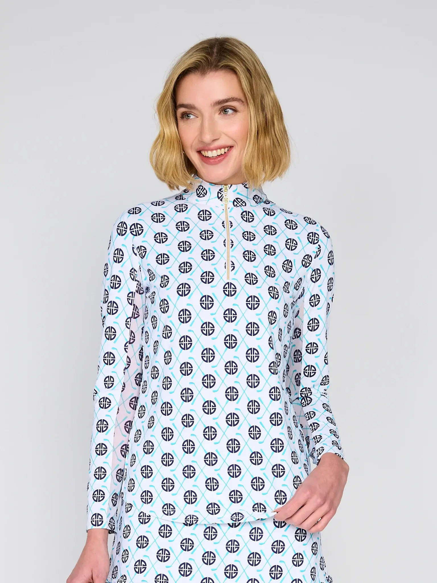 G Lifestyle Zip Top Blue Birdie