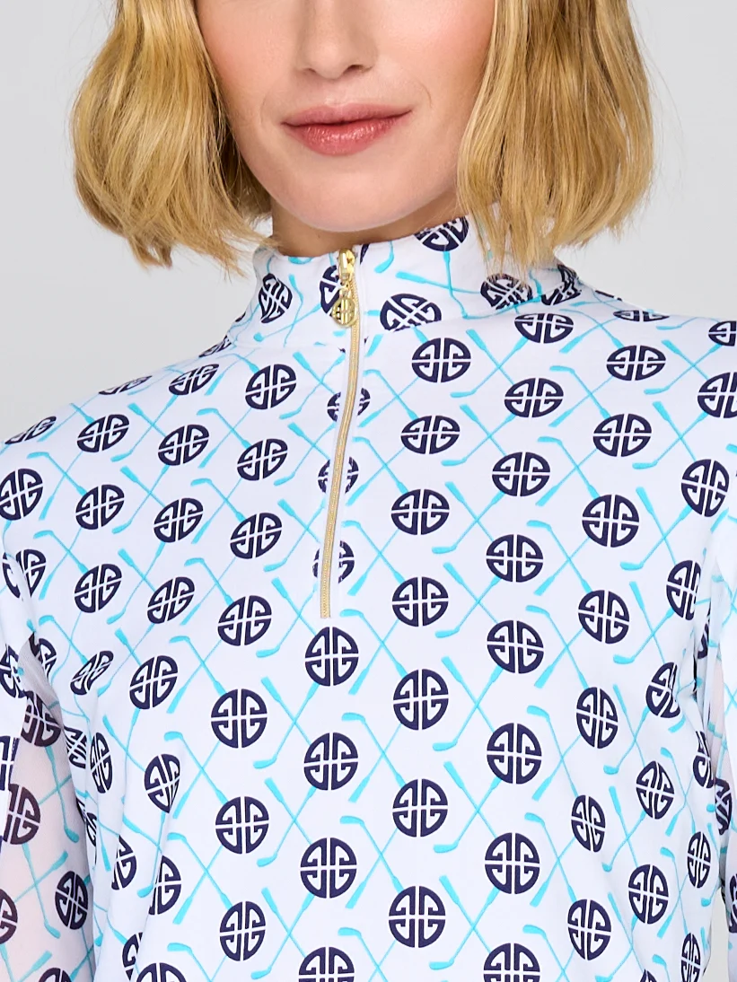 G Lifestyle Zip Top Blue Birdie