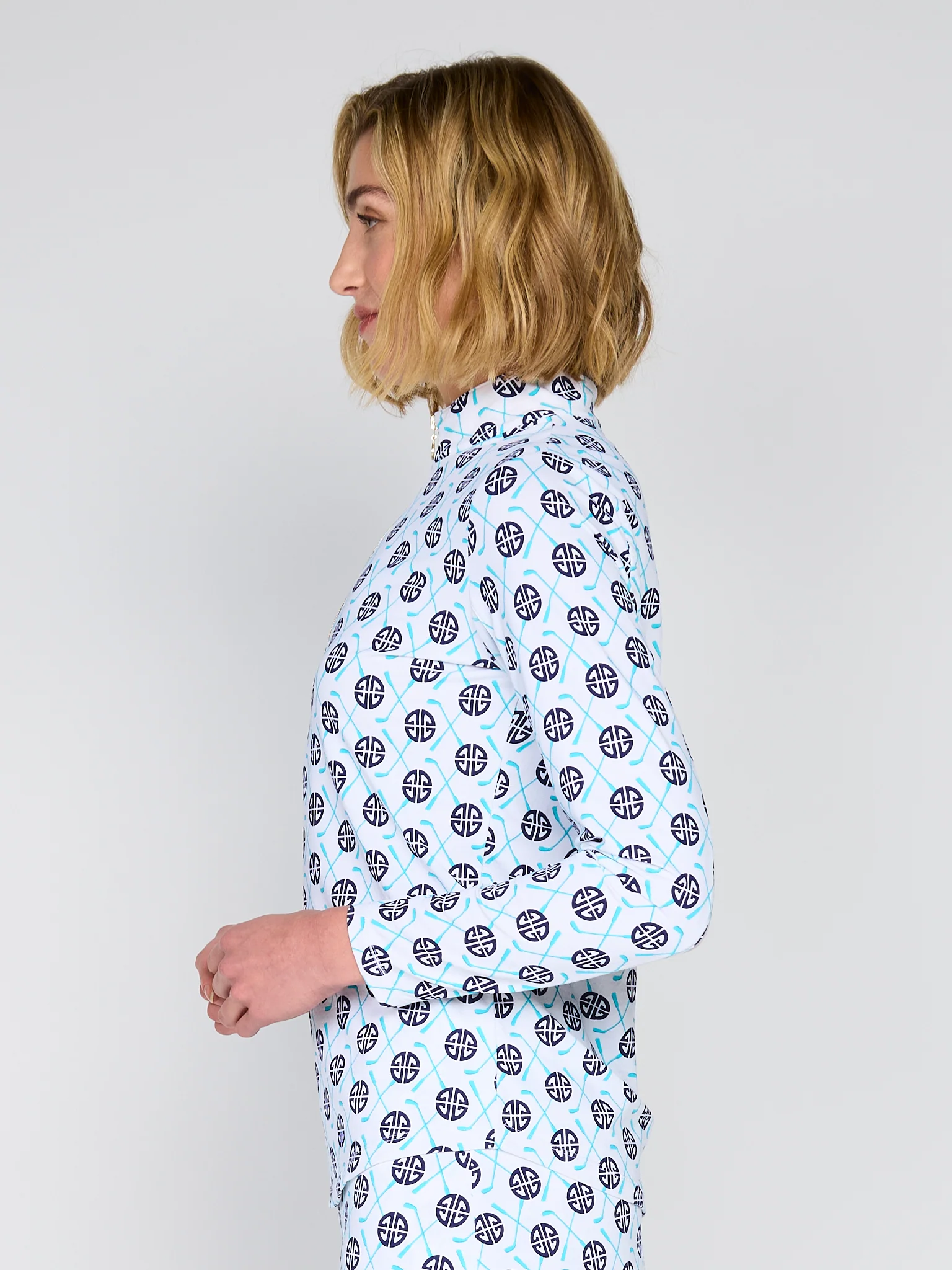 G Lifestyle Zip Top Blue Birdie