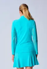 G Lifestyle Zip Top Caribbean Turquoise