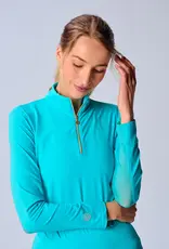 G Lifestyle Zip Top Caribbean Turquoise
