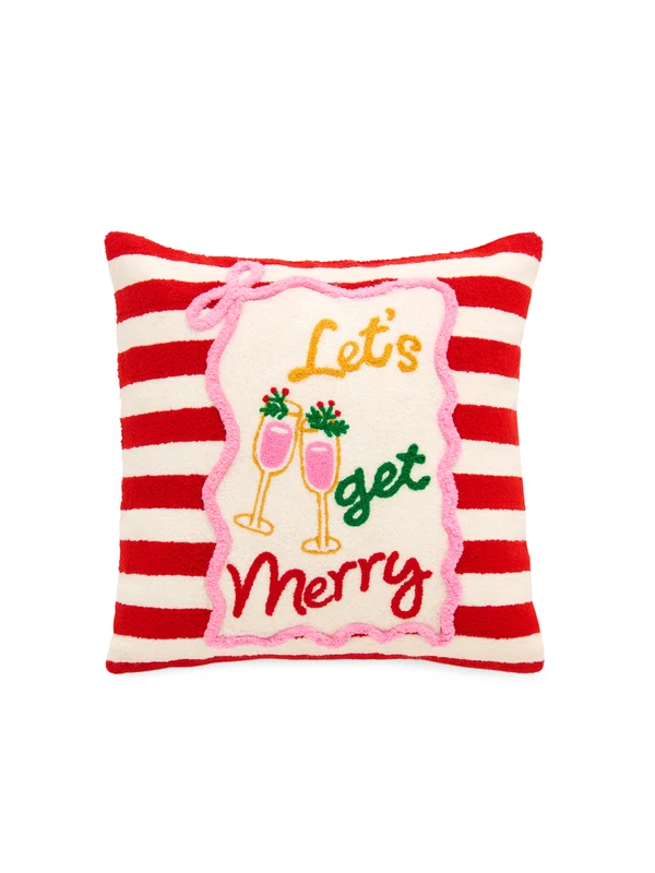Shiraleah "Let's Get Merry" Pillow