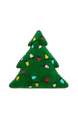Shiraleah Merry Lights Tree Shaped Pillow