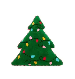 Shiraleah Merry Lights Tree Shaped Pillow