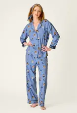 PJ Salvage Flannel Set Teacup Pups