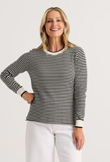 Zaket & Plover Everyday Stripe Top White
