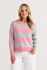 Zaket & Plover Bold Stripe Top Pink