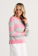 Zaket & Plover Bold Stripe Top Pink