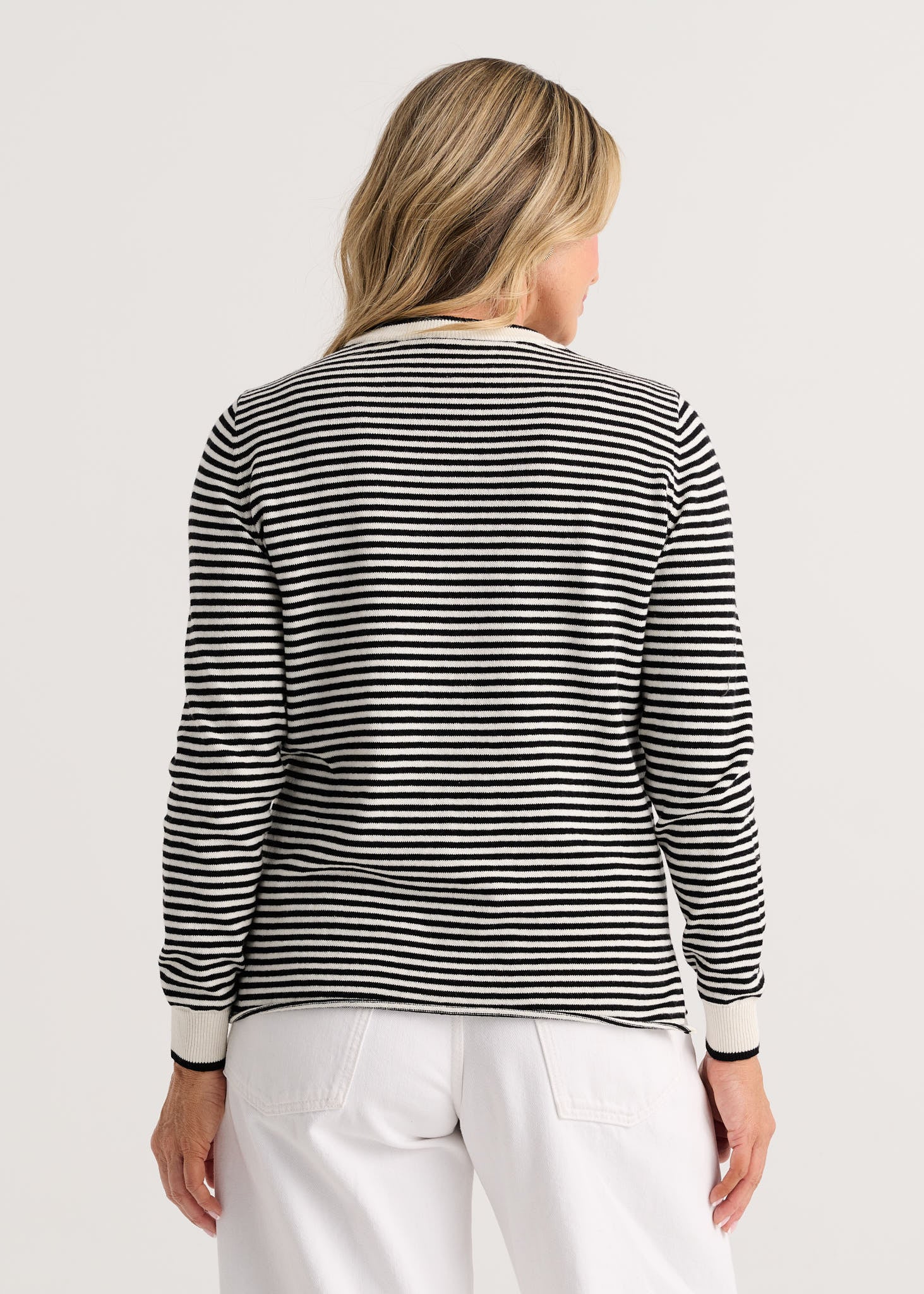 Zaket & Plover Everyday Stripe Top White