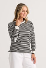 Zaket & Plover Everyday Stripe Top White