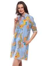 Dizzy Lizzie Chatham Dress Blue Dragon