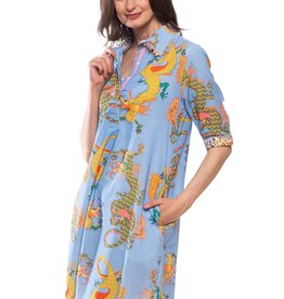 Dizzy Lizzie Chatham Dress Blue Dragon
