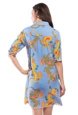 Dizzy Lizzie Chatham Dress Blue Dragon
